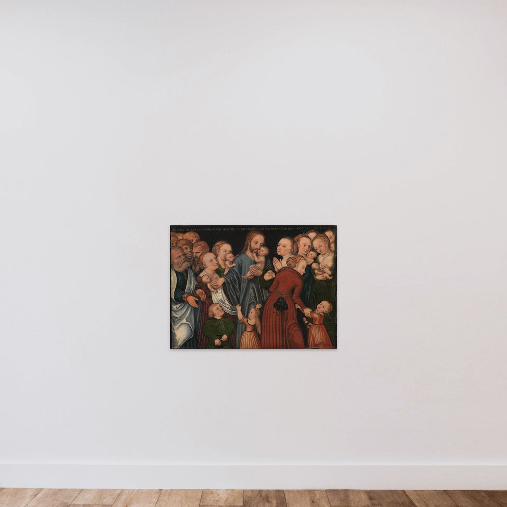 Kristus velsigner børnene unframed — shown to scale