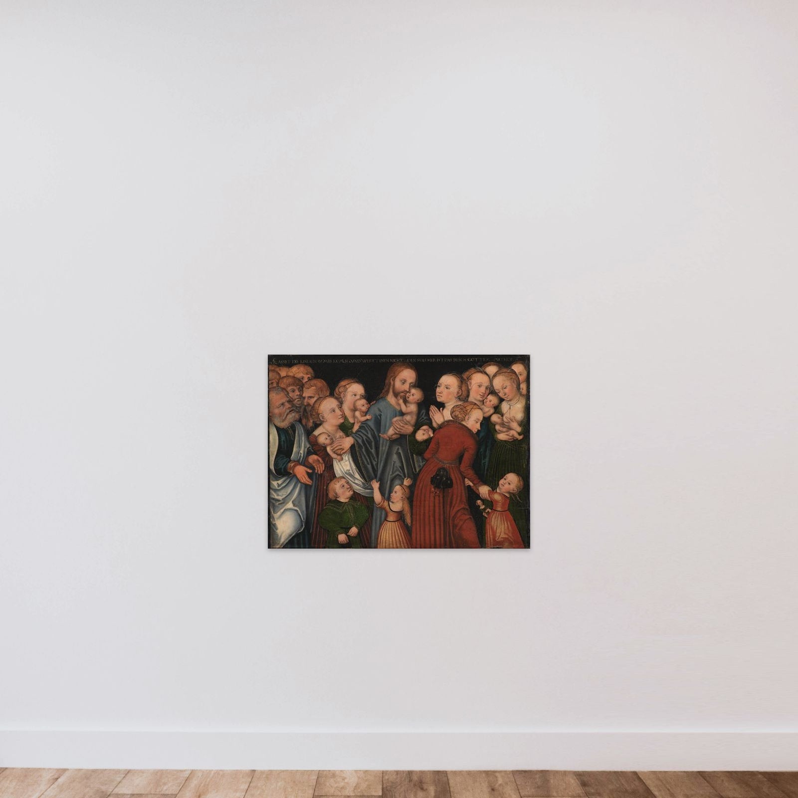 Kristus velsigner børnene unframed — shown to scale