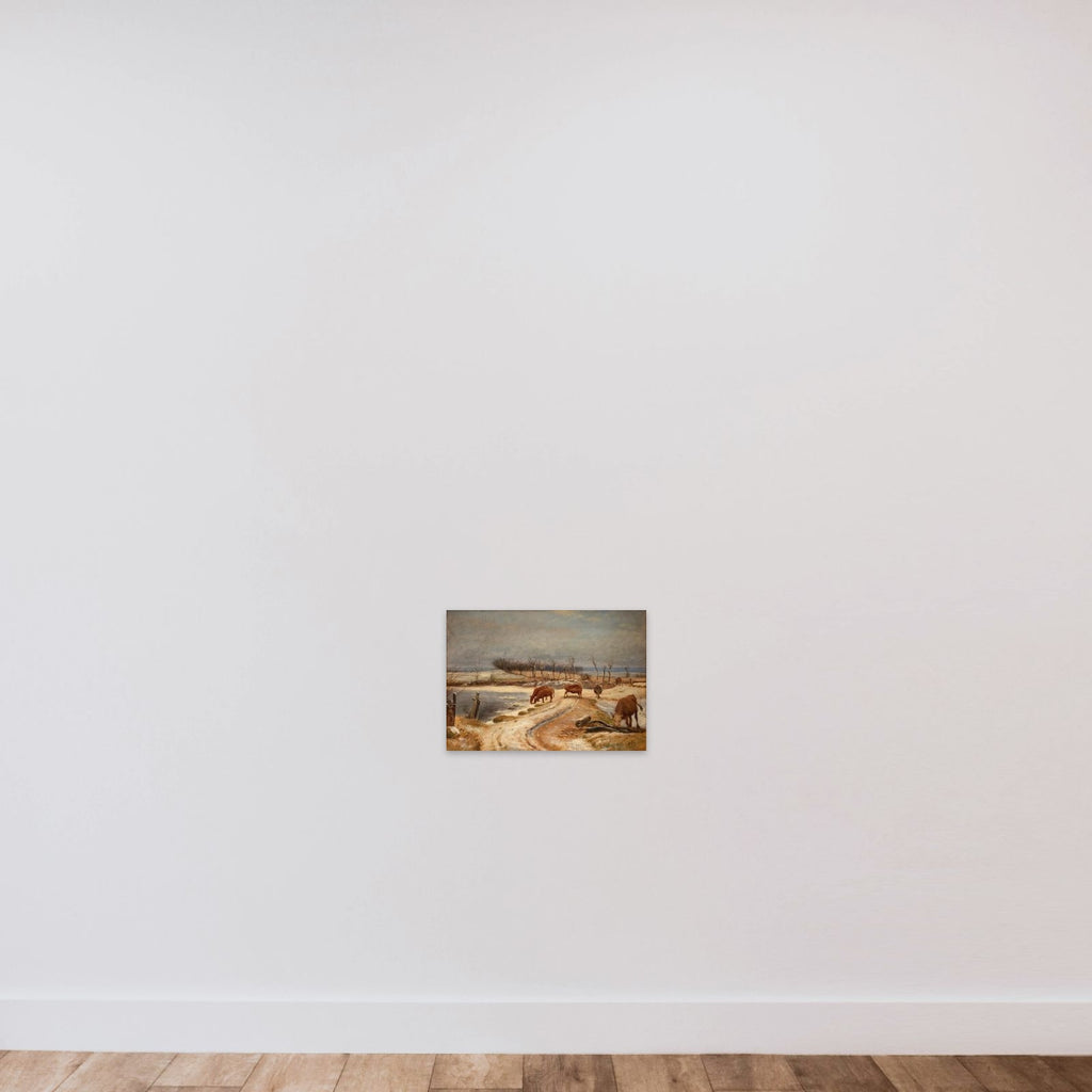 Ungkvæget vandes en vinterdag unframed — shown to scale