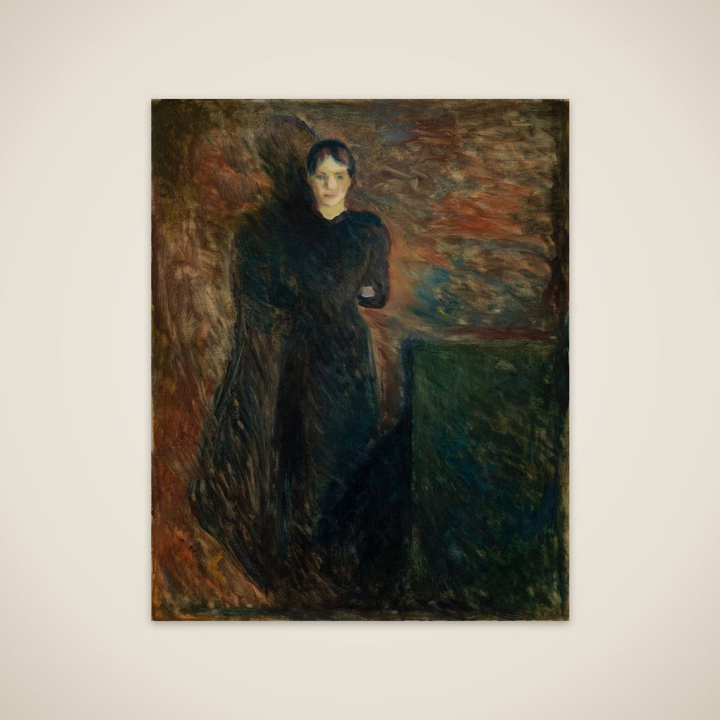 Sortklædt dame unframed print