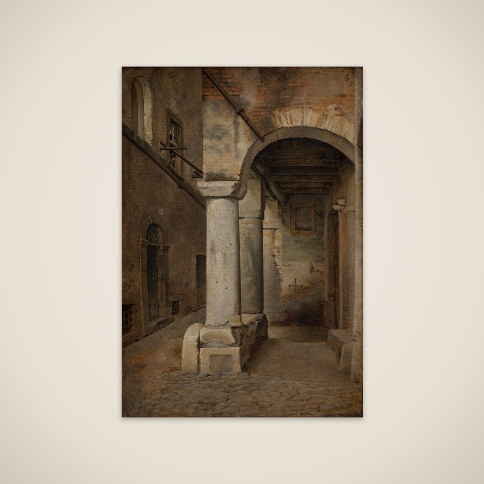 En smøge i Rom unframed print