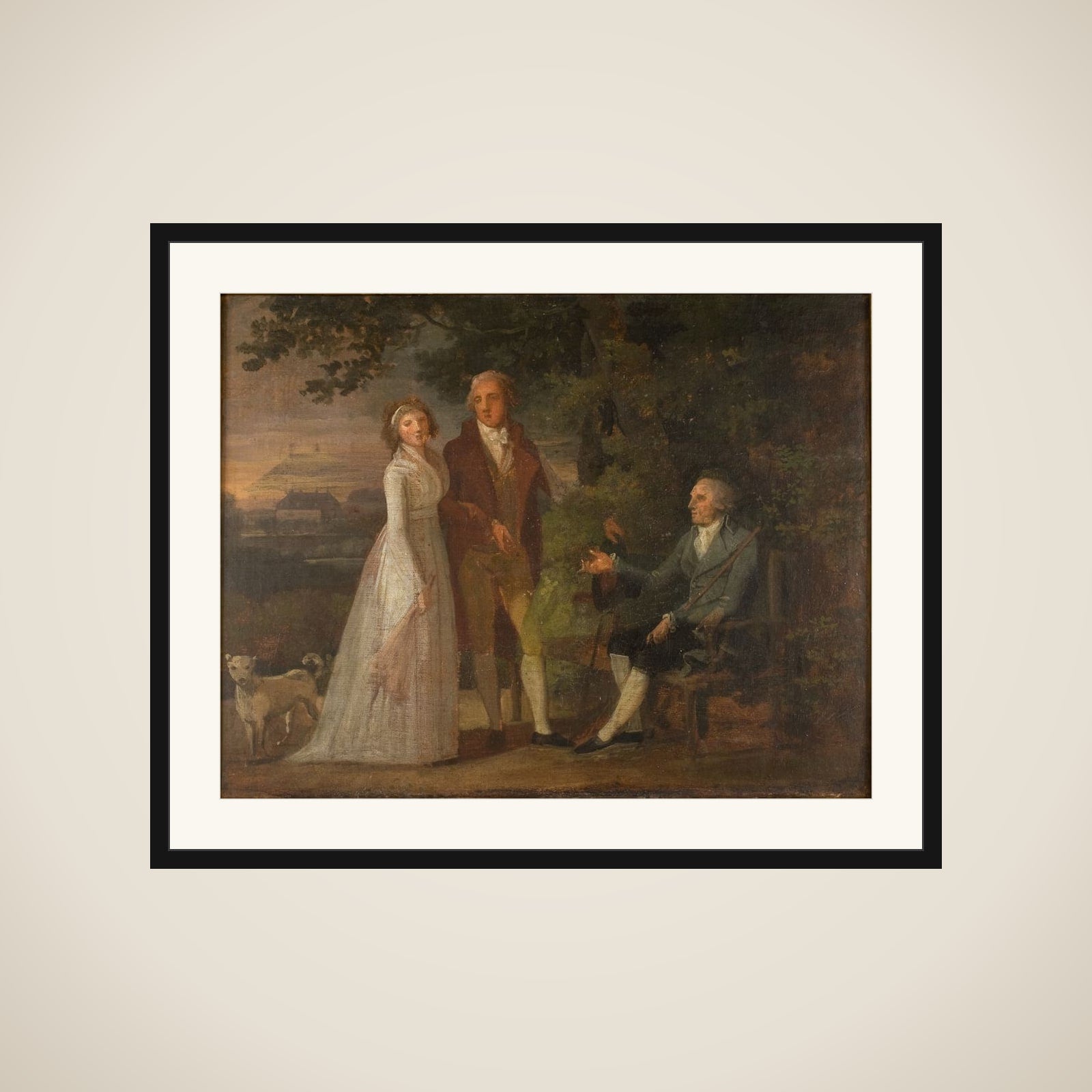 Det Rybergske familiebillede. Skitse framed