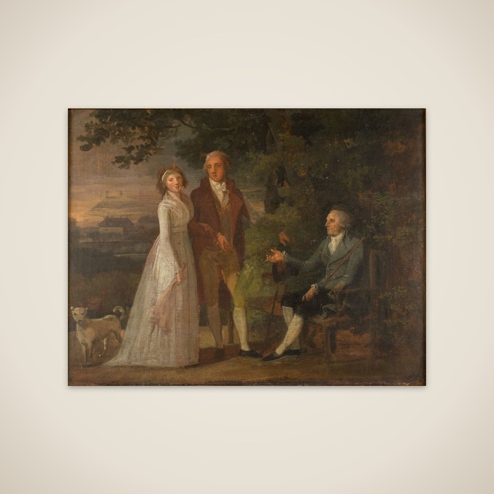 Det Rybergske familiebillede. Skitse unframed print