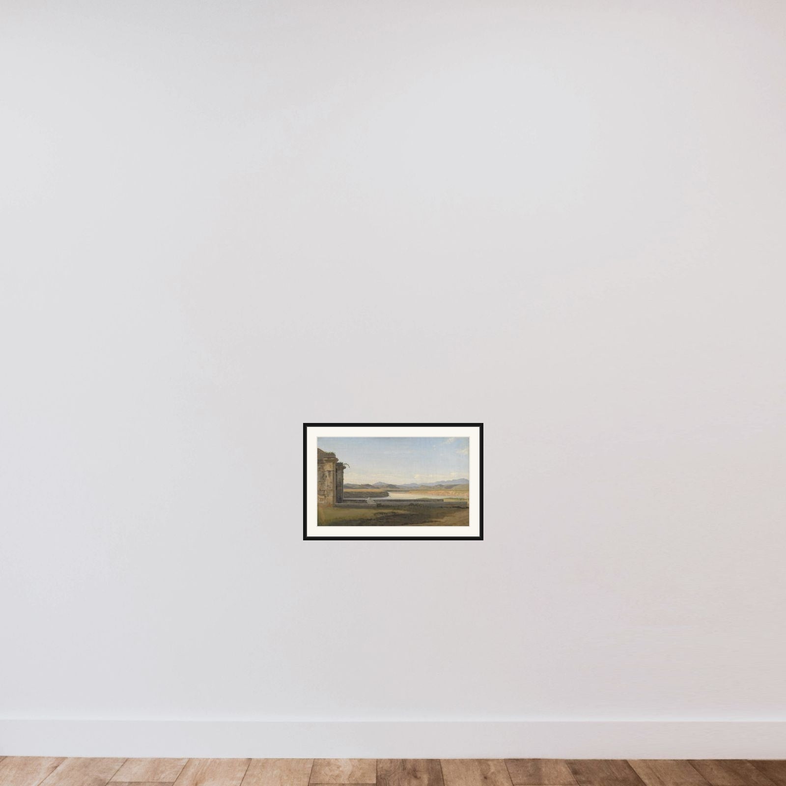 Parti ved Fontana Acetosa framed — shown to scale