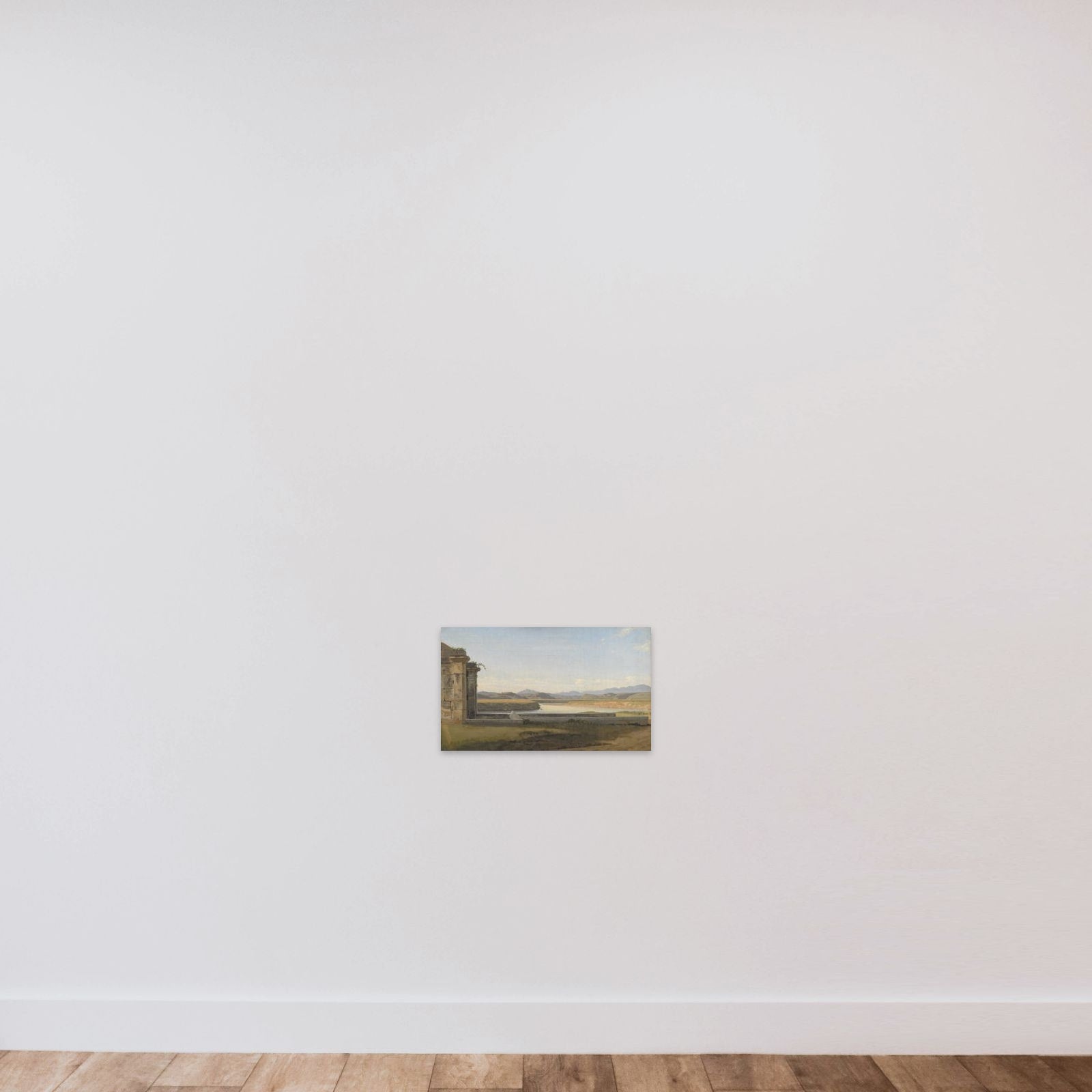 Parti ved Fontana Acetosa unframed — shown to scale