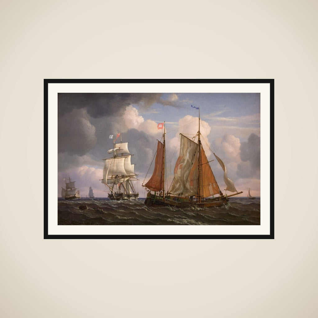 Sejlende og krydsende skibe, Øresund framed