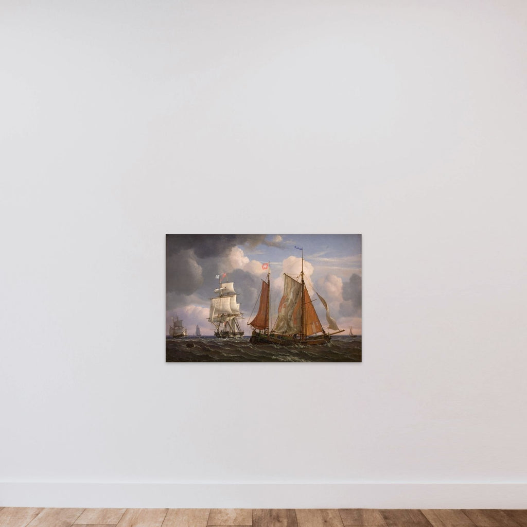 Sejlende og krydsende skibe, Øresund unframed — shown to scale
