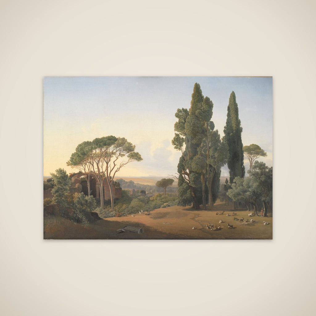 Udsigt fra Hadrians villa ved Tivoli unframed print