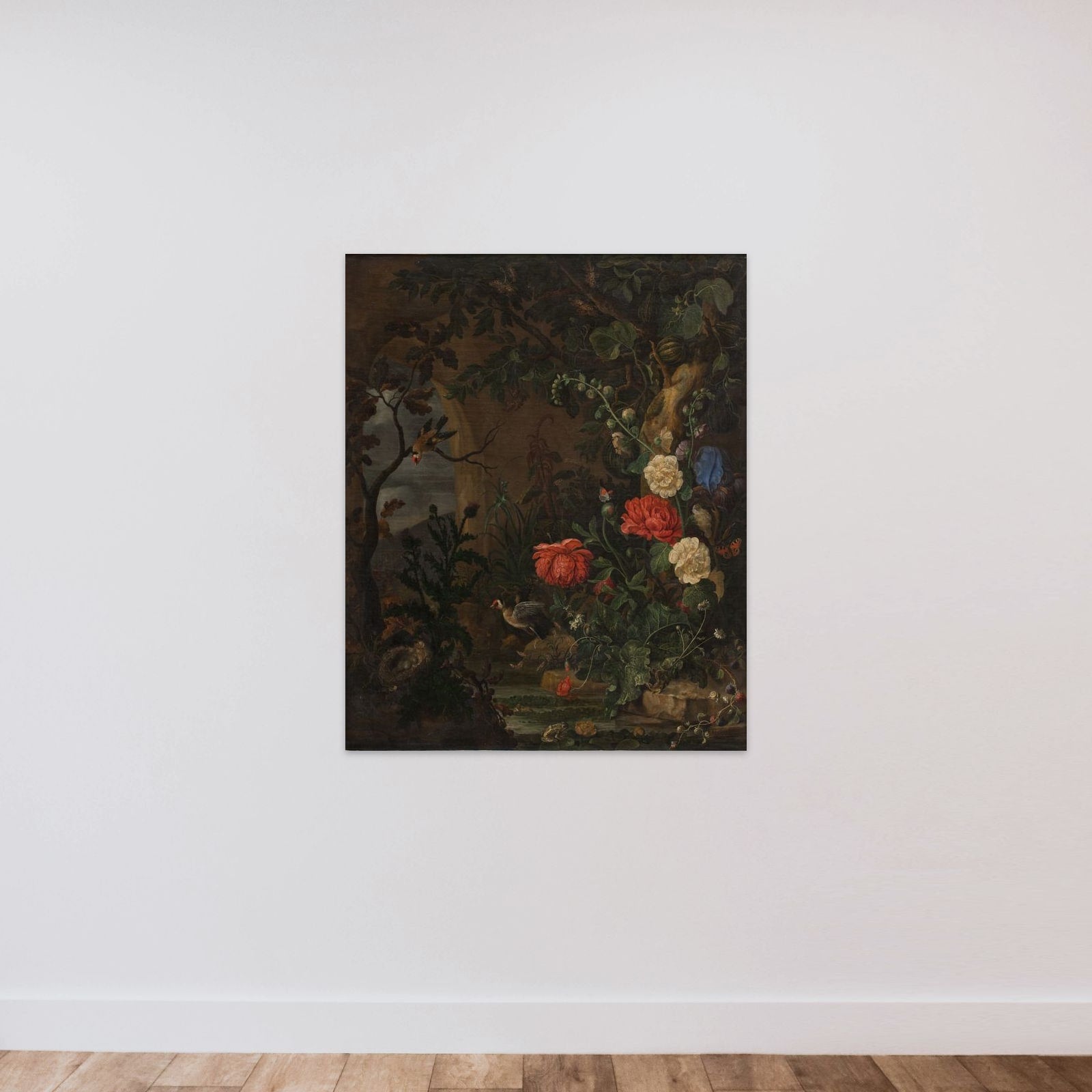 Blomster unframed — shown to scale