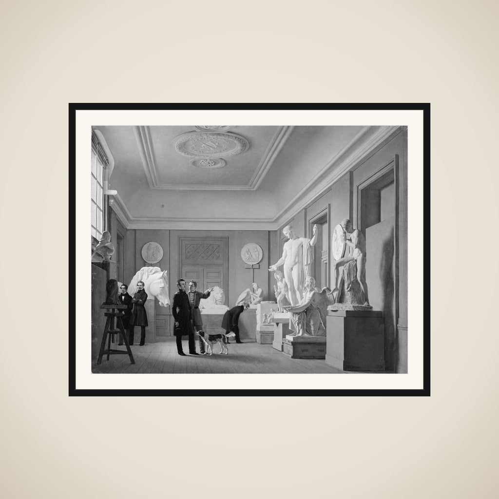 Thorvaldsens atelier på Charlottenborg framed