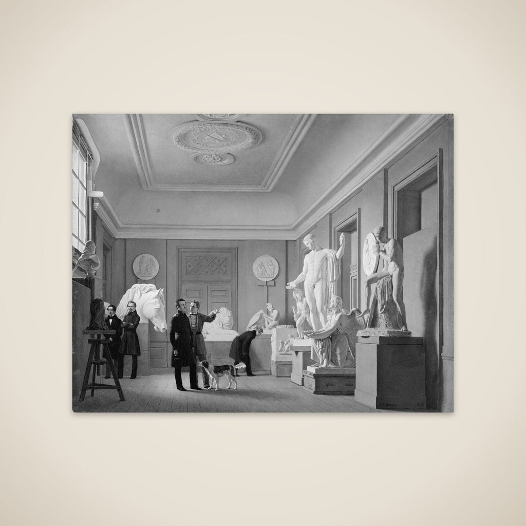 Thorvaldsens atelier på Charlottenborg unframed print