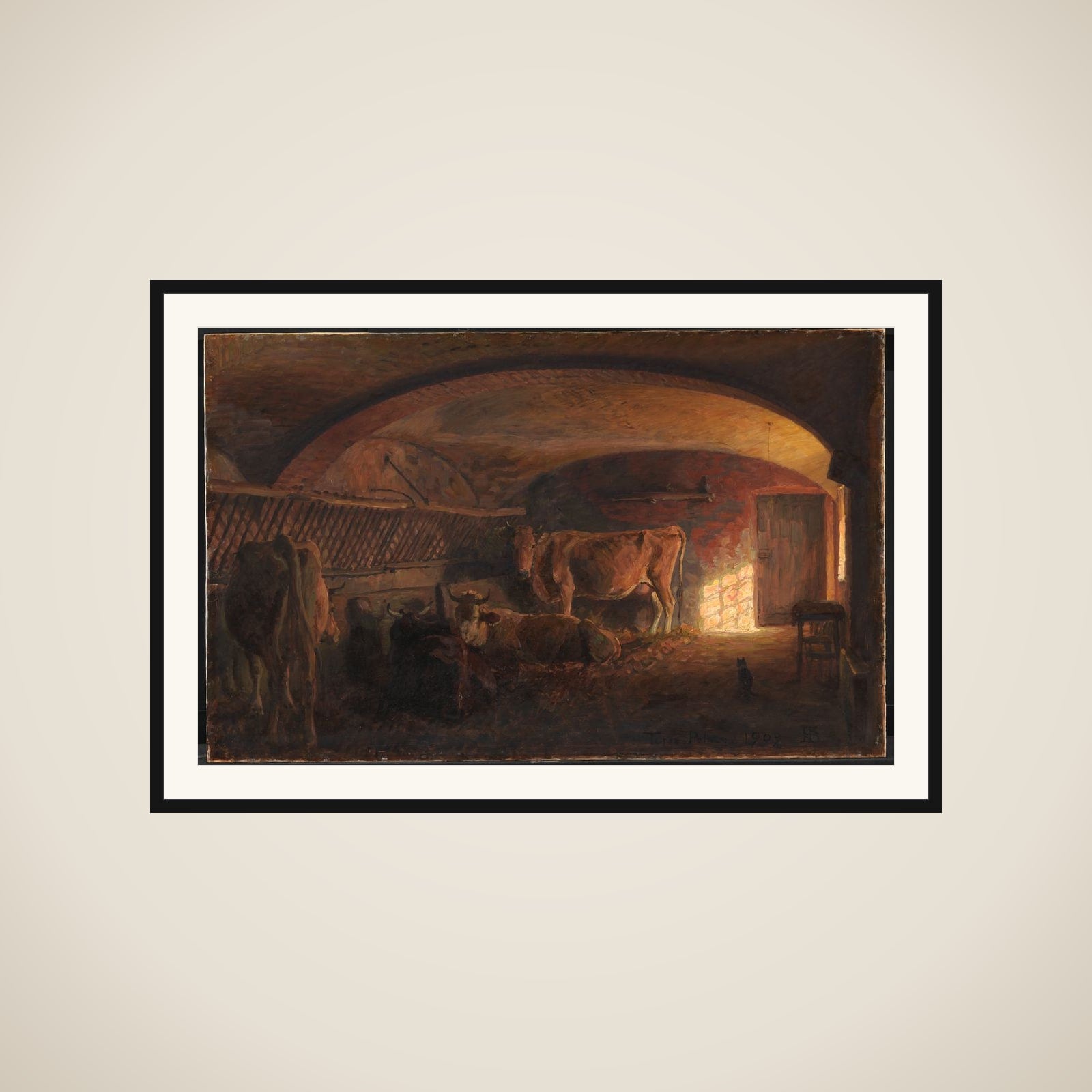 Italiensk kostald framed