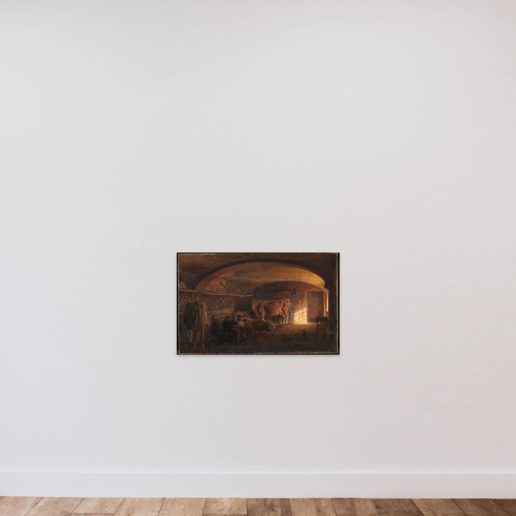 Italiensk kostald unframed — shown to scale