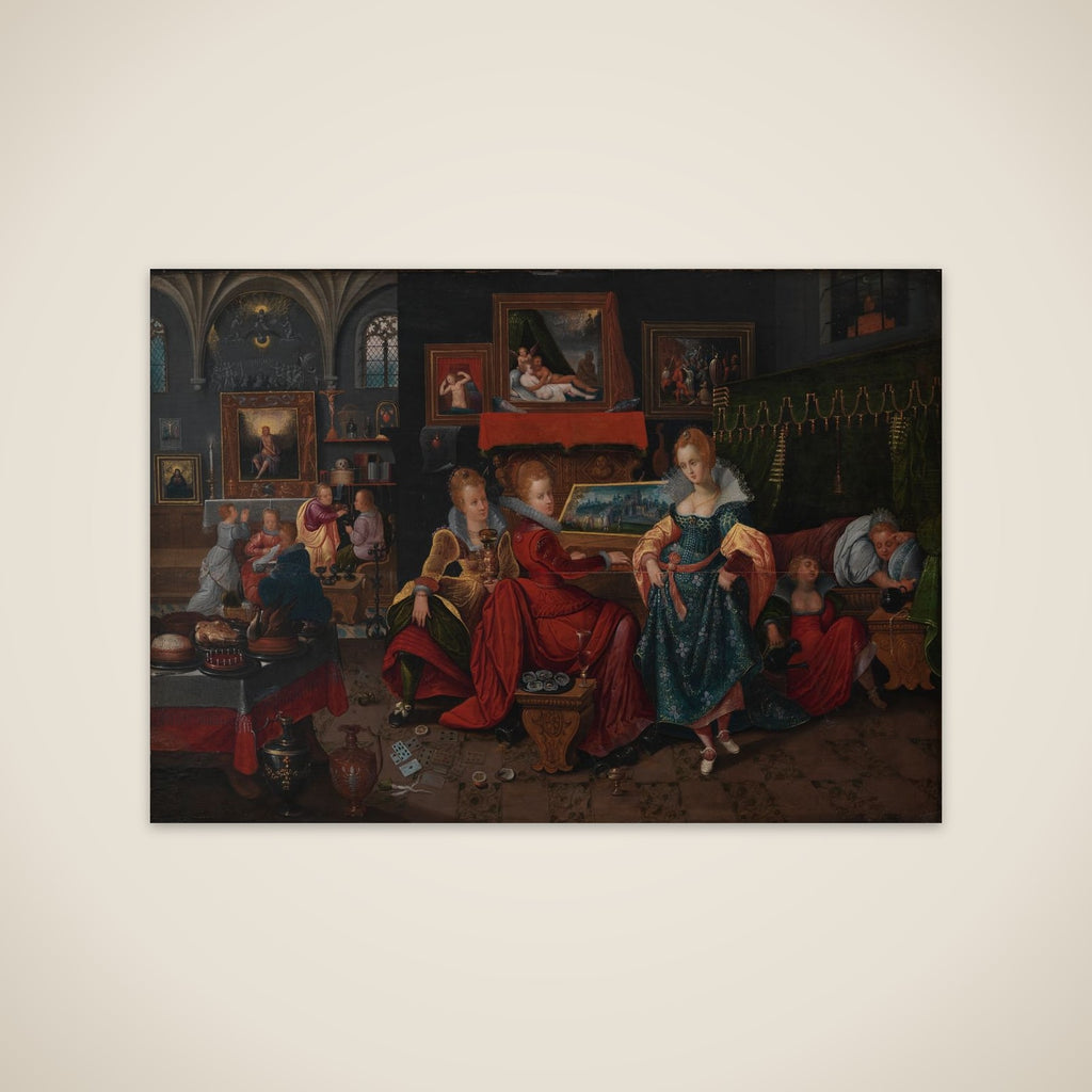 Lignelsen om De kloge og De ukloge jomfruer unframed print