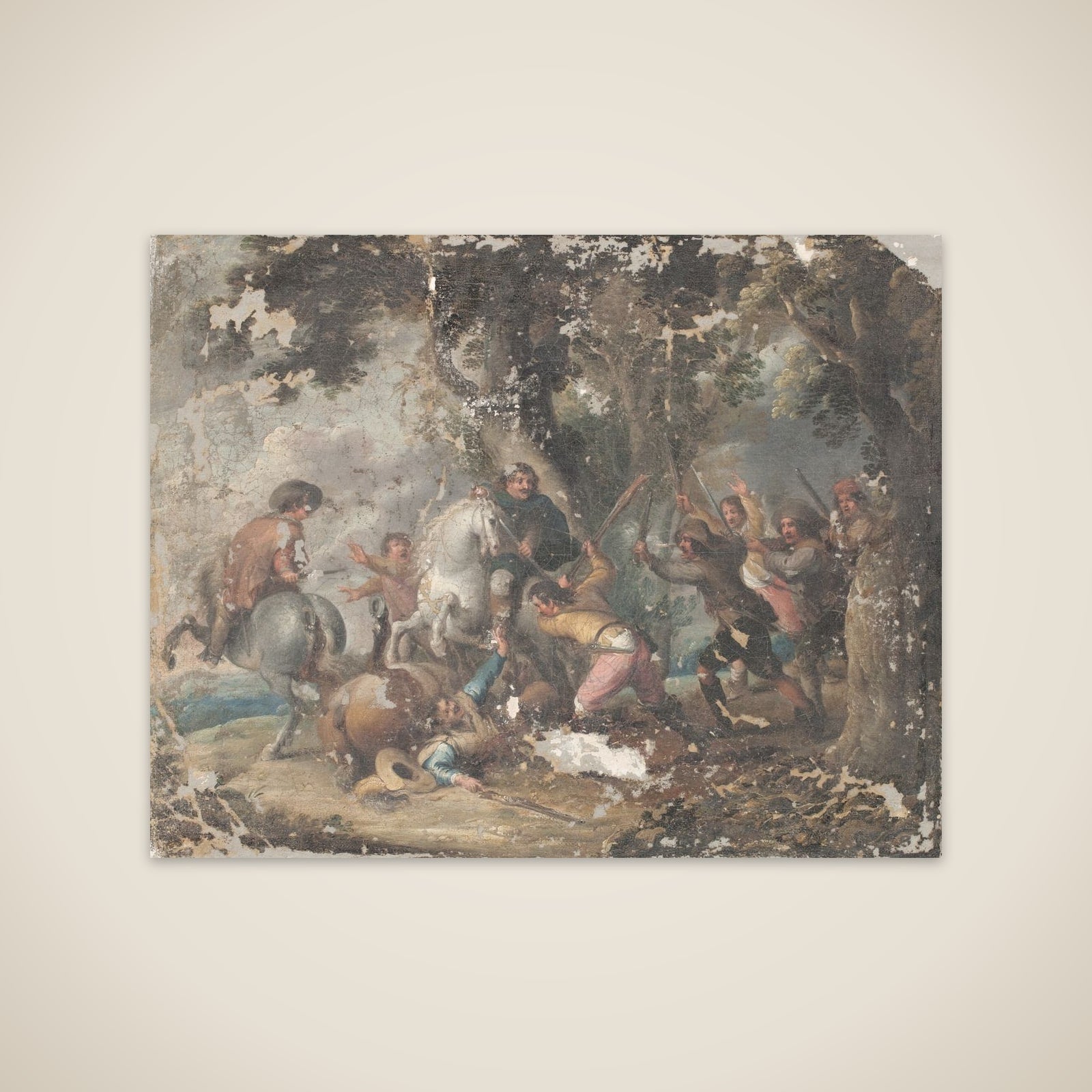 Røverisk overfald unframed print
