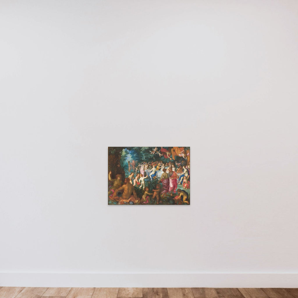 Peleus og Thetis' bryllup unframed — shown to scale