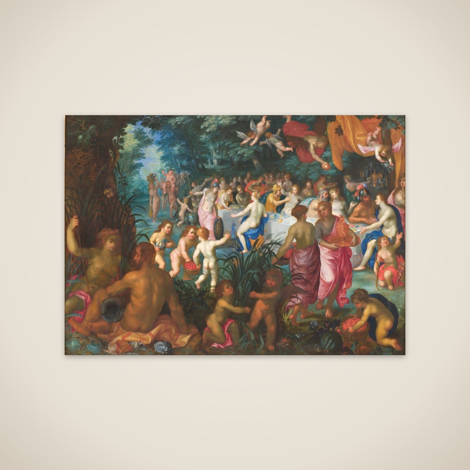 Peleus og Thetis' bryllup unframed print