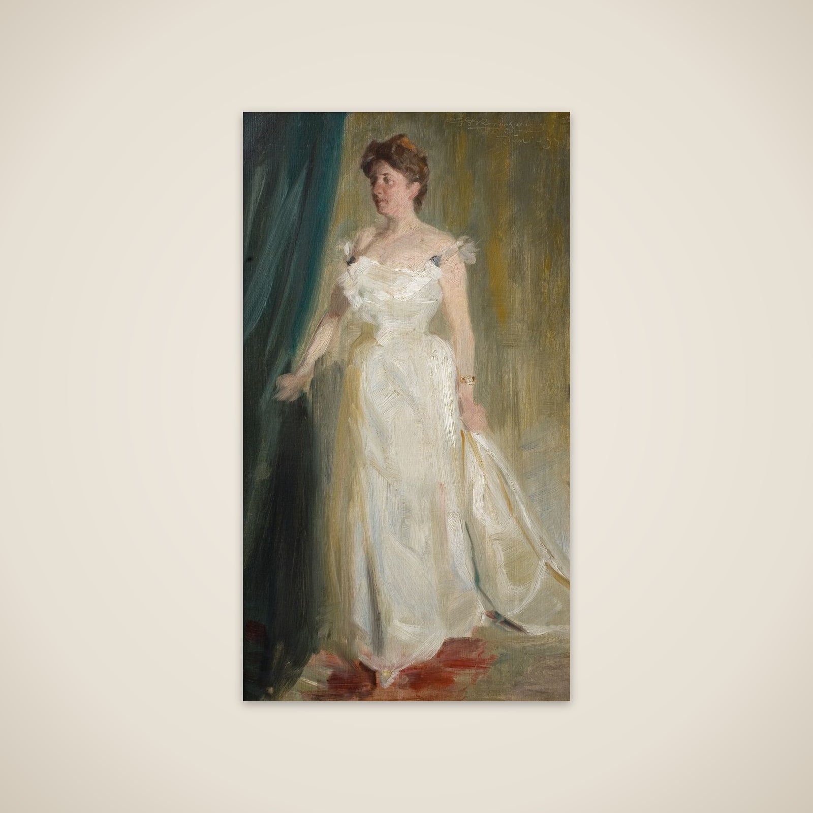 Portræt af lensgrevinde Lillie Suzanne Raben-Levetzau unframed print