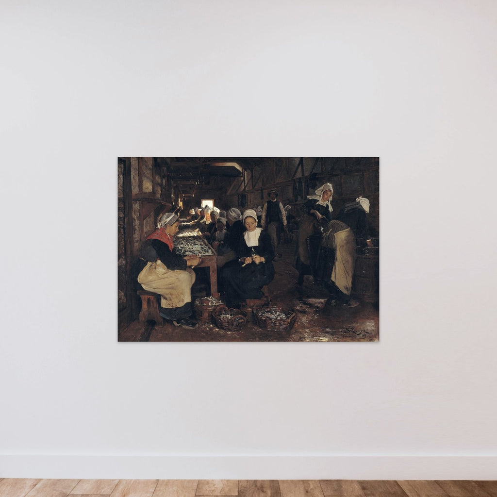 Et sardineri i Concarneau unframed — shown to scale