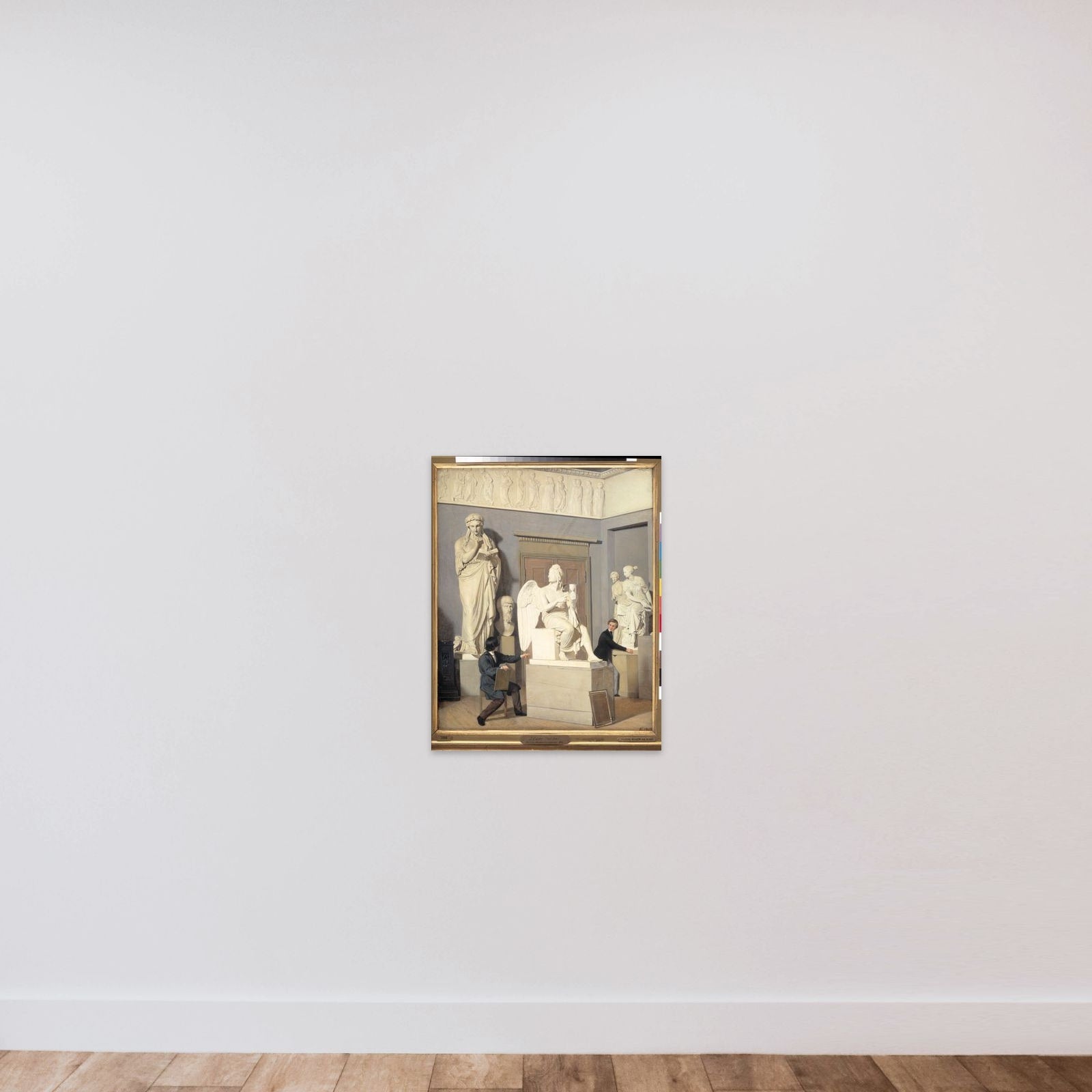 Fra Kunstakademiets figursal unframed — shown to scale