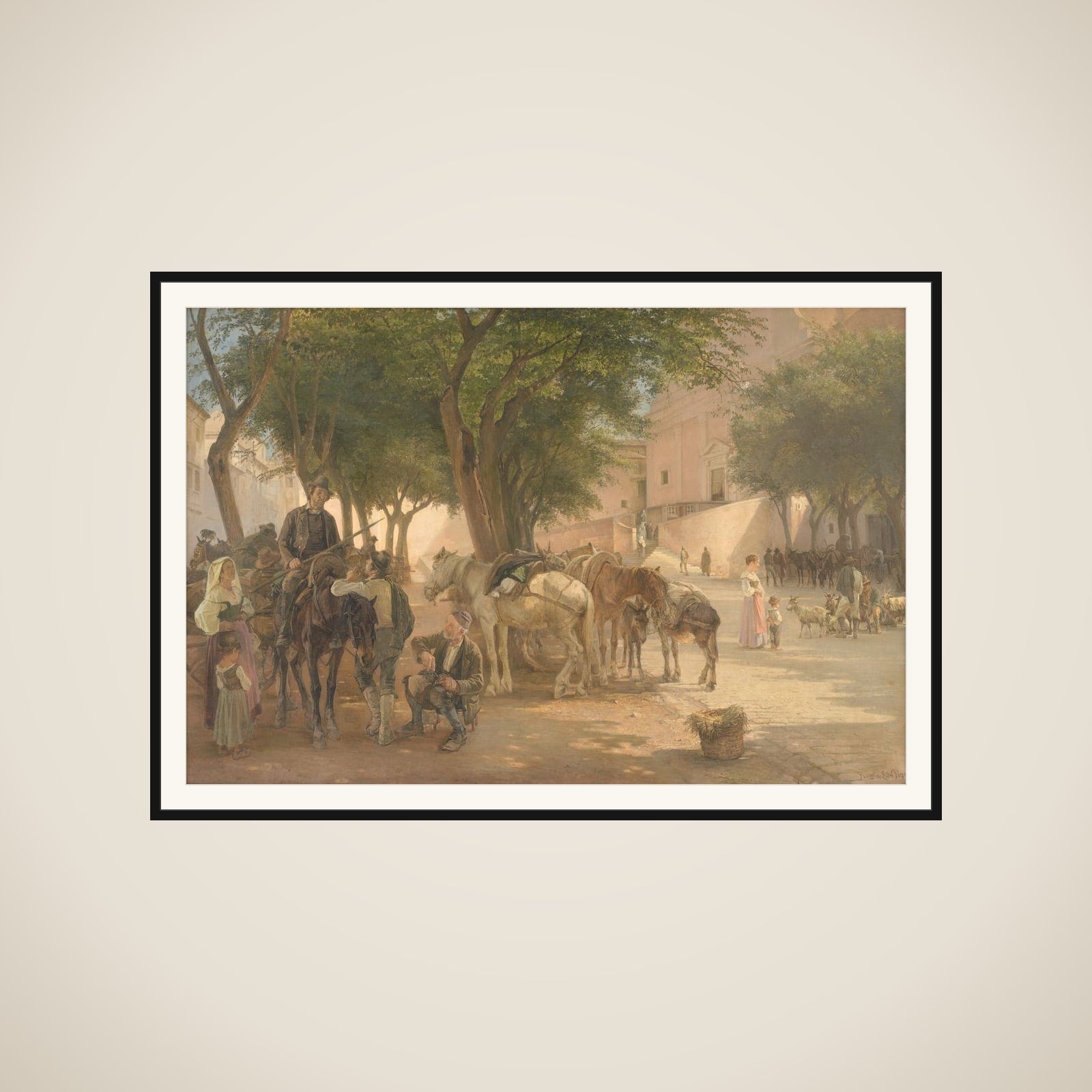 Ved Capucinerklostret i Rom framed