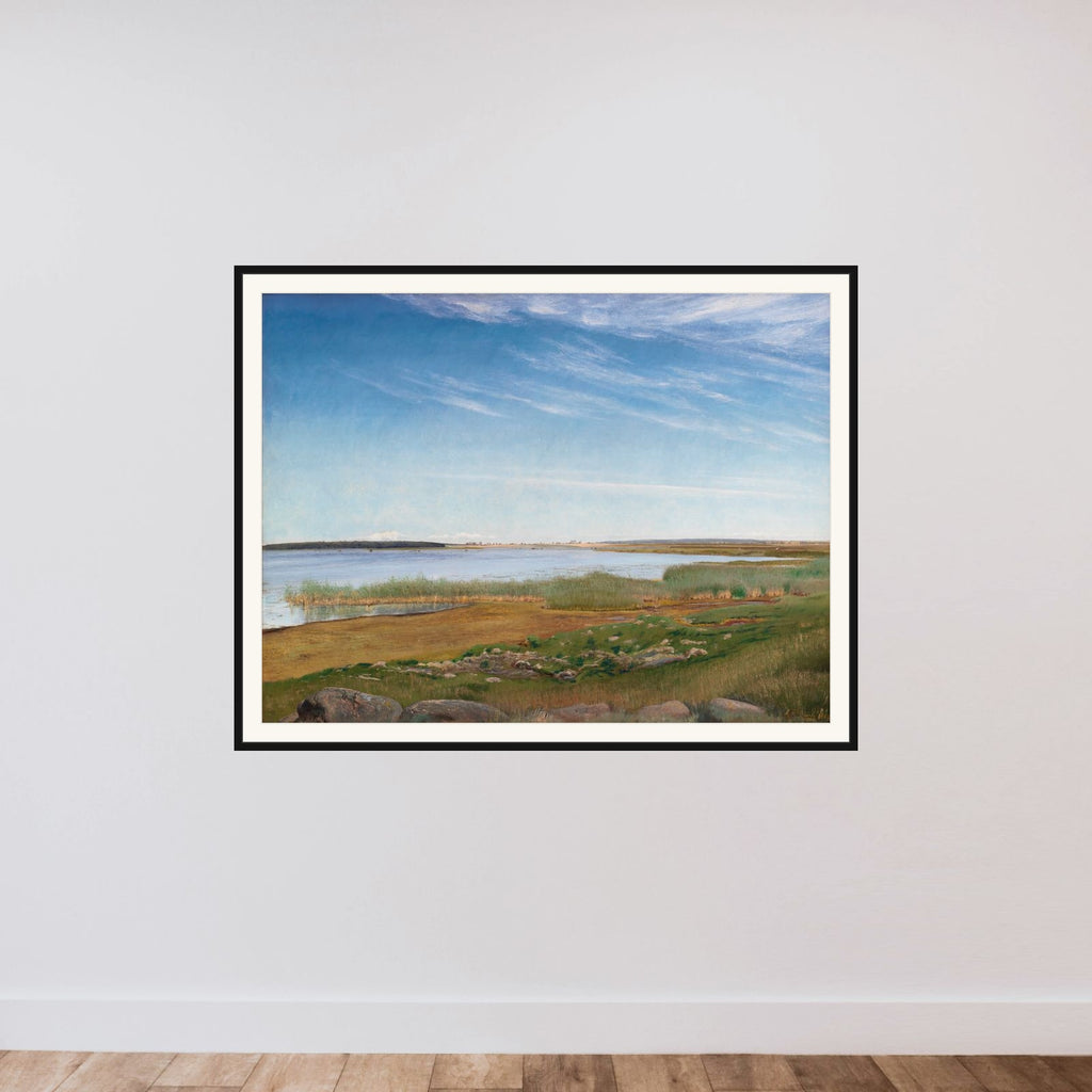Fjorden ved Karrebæksminde framed — shown to scale