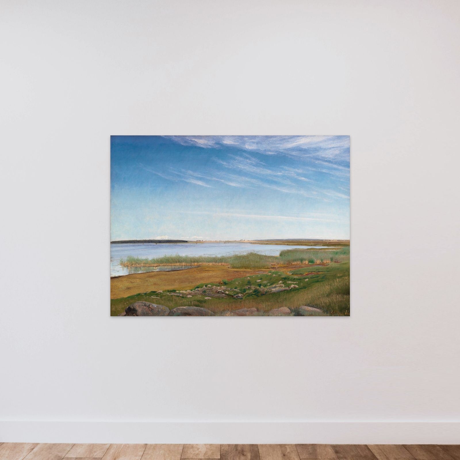Fjorden ved Karrebæksminde unframed — shown to scale