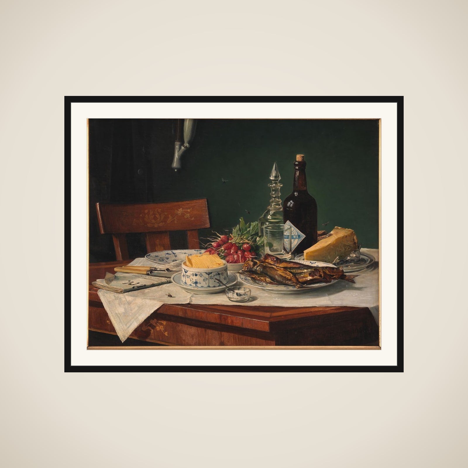 Et frokostbord framed