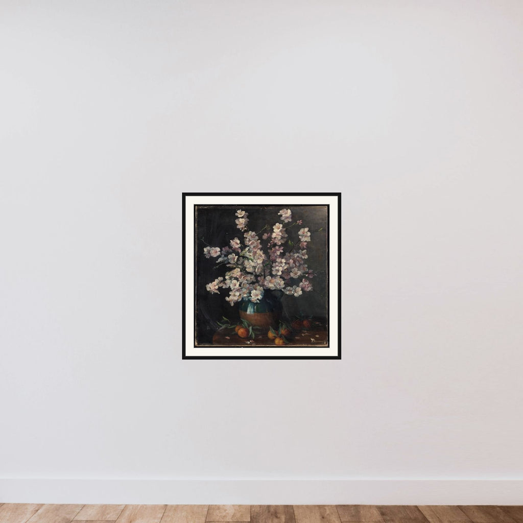 Blomster i en vase framed — shown to scale