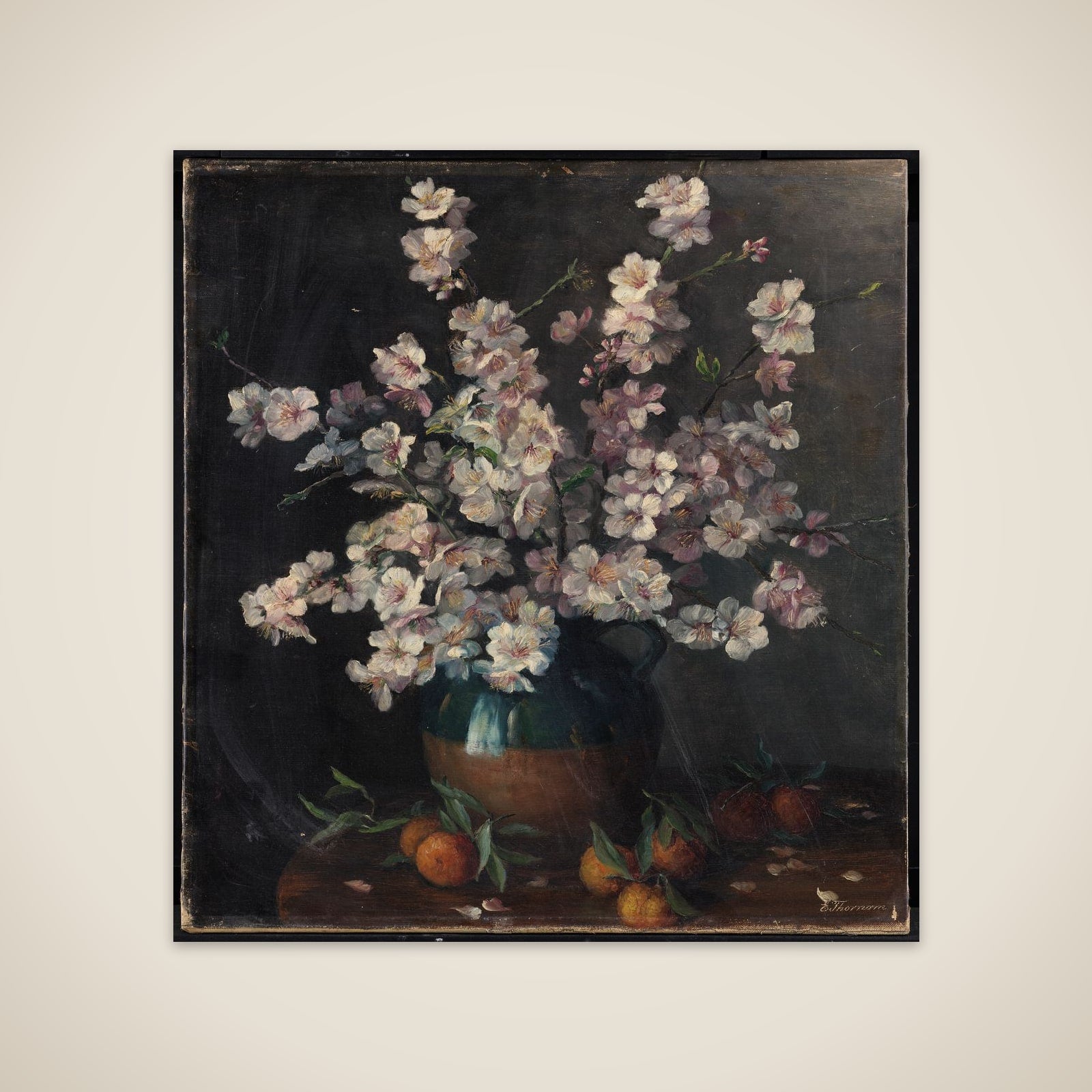 Blomster i en vase unframed print