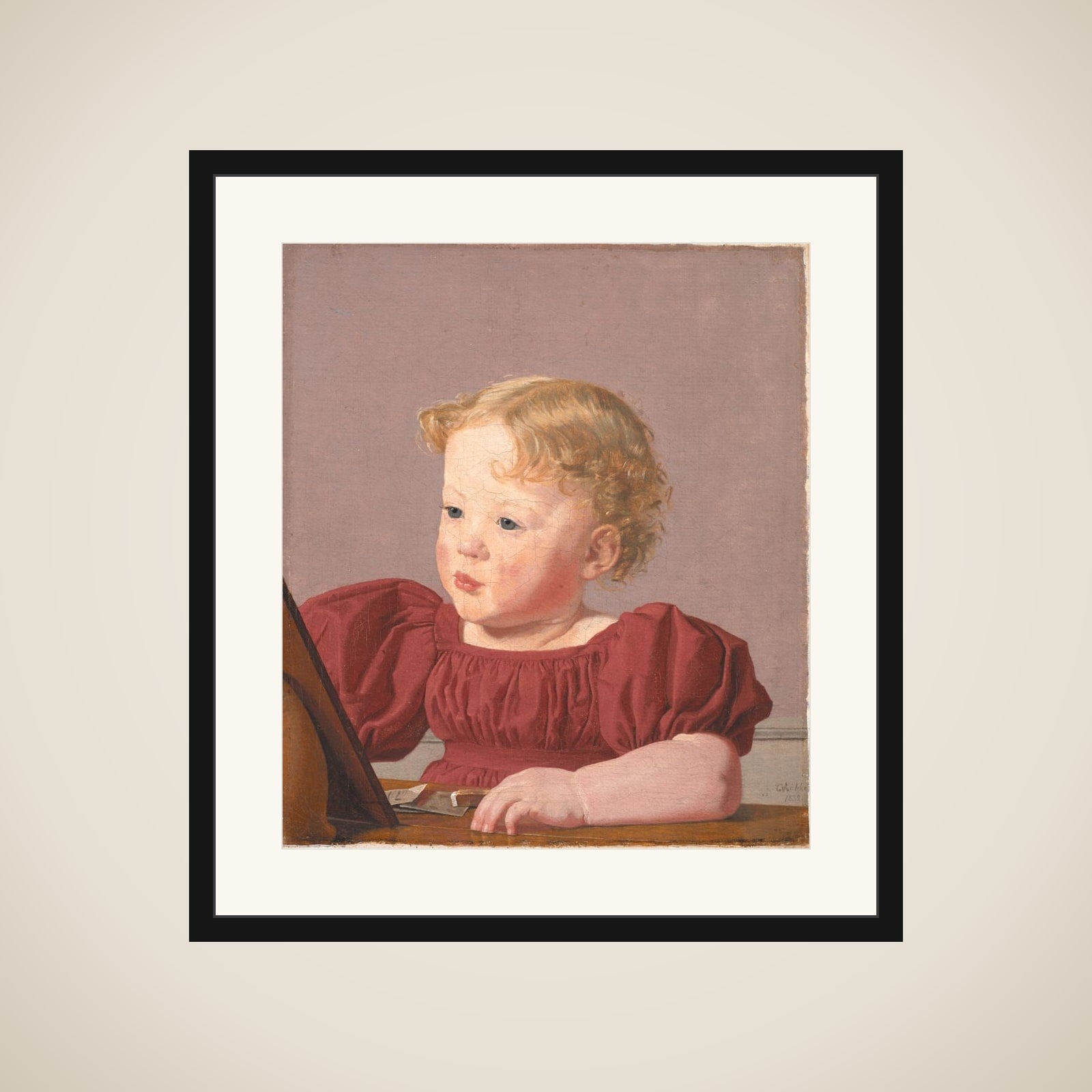 Ida Thiele, senere gift Wilde, som barn framed