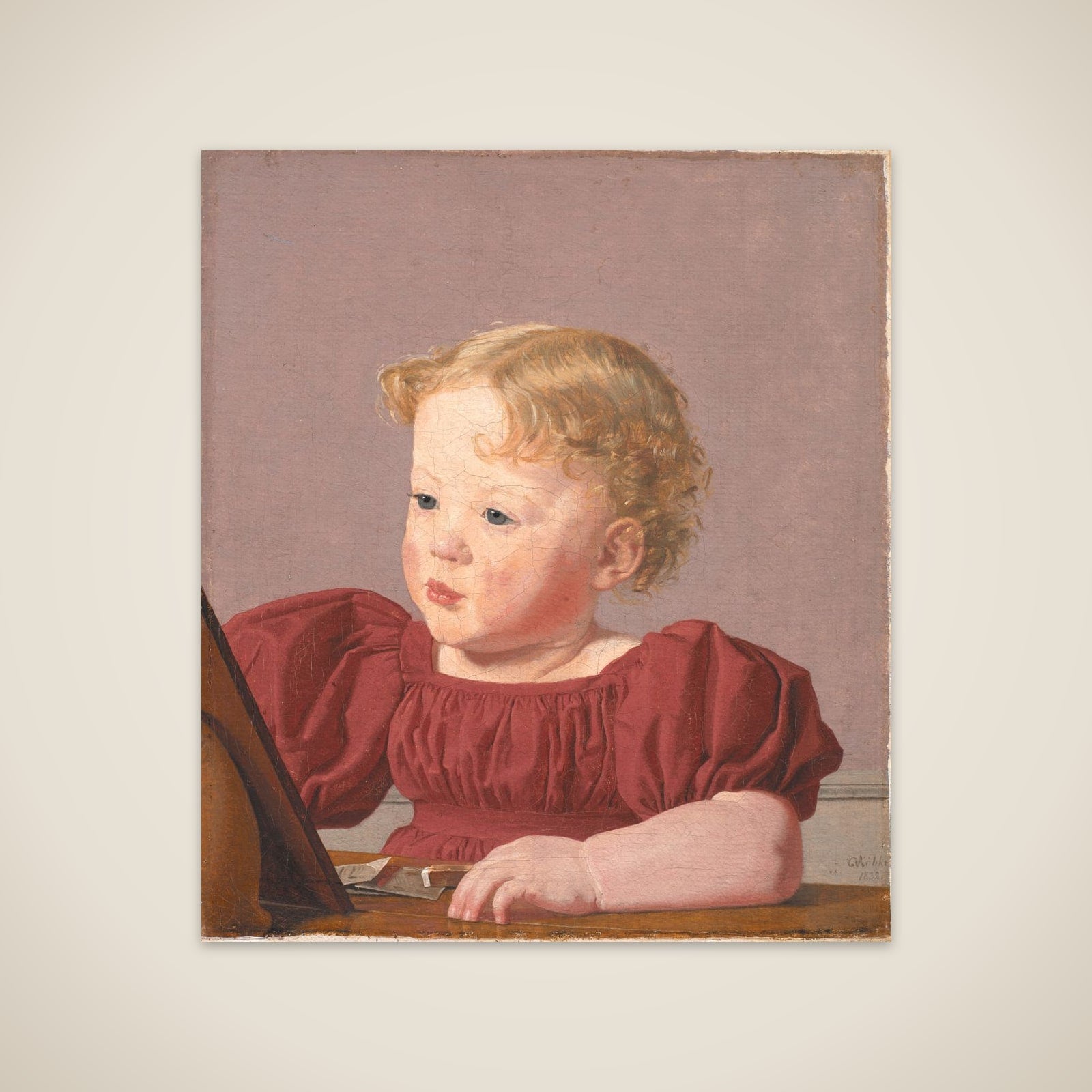 Ida Thiele, senere gift Wilde, som barn unframed print