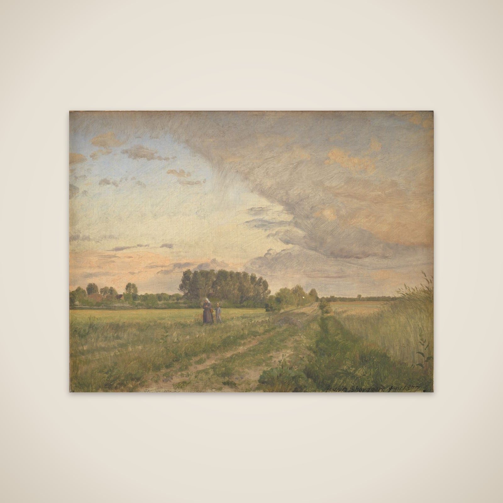 Sommerlandskab unframed print