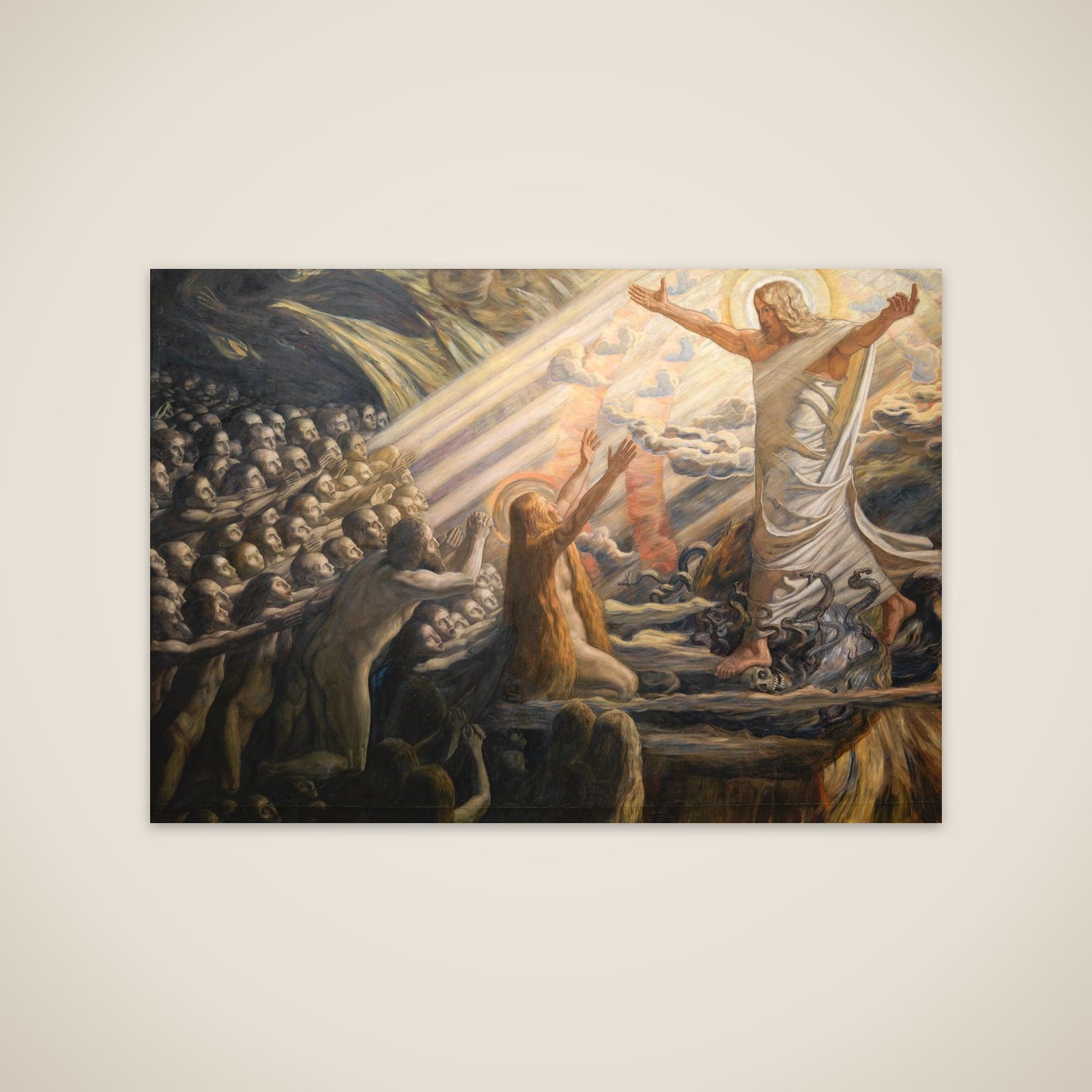 Kristus i de dødes rige unframed print