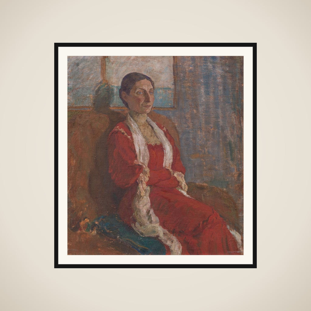 Portræt af fru Bertha Brandstrup framed