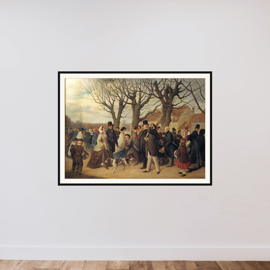 På Københavns Vold aftenen før Store Bededag framed — shown to scale