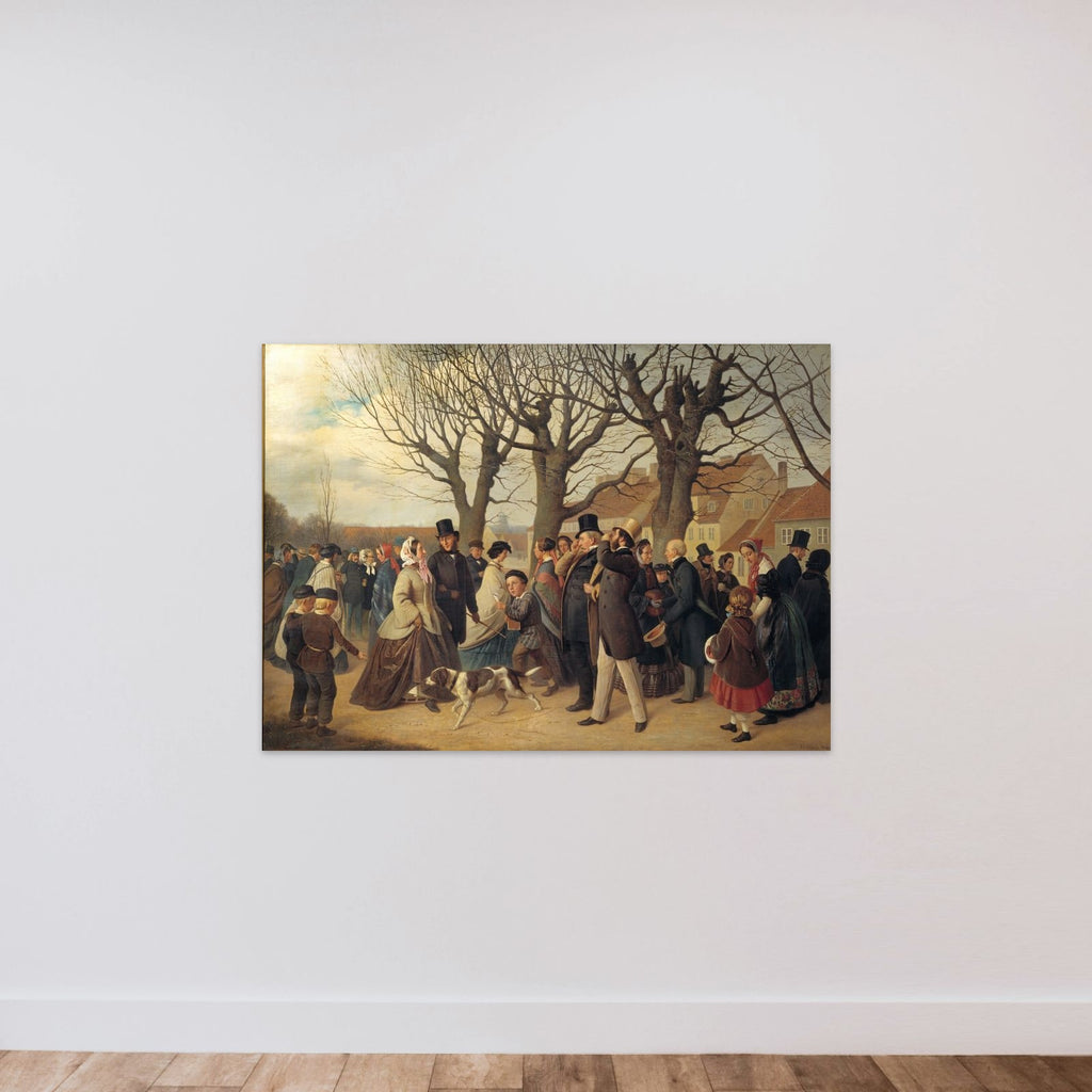 På Københavns Vold aftenen før Store Bededag unframed — shown to scale