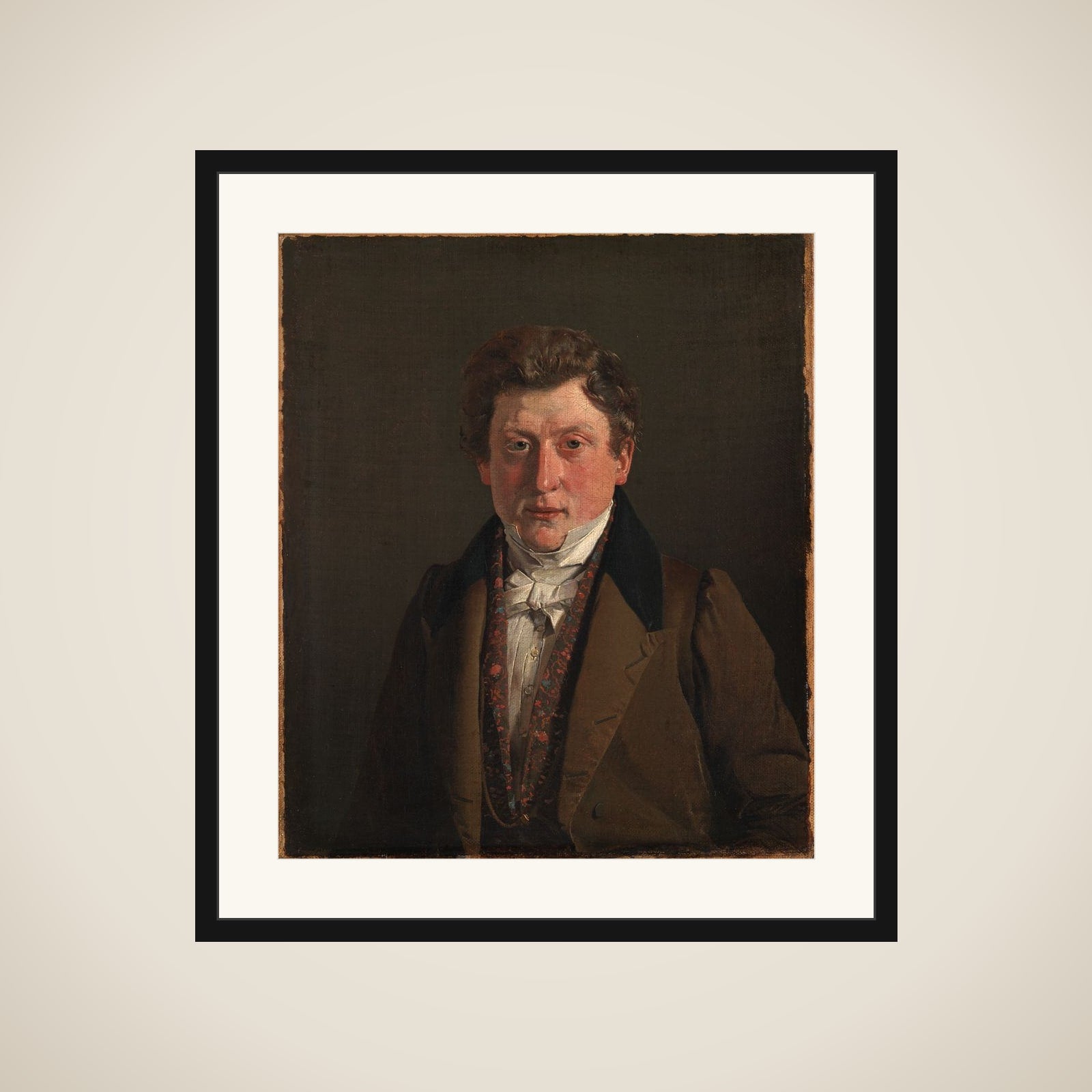 Urtekræmmer Christian F. Petersen, kunstnerens fætter og svoger framed