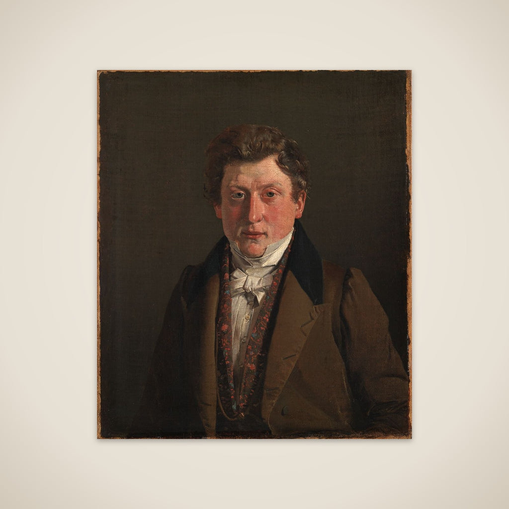 Urtekræmmer Christian F. Petersen, kunstnerens fætter og svoger unframed print