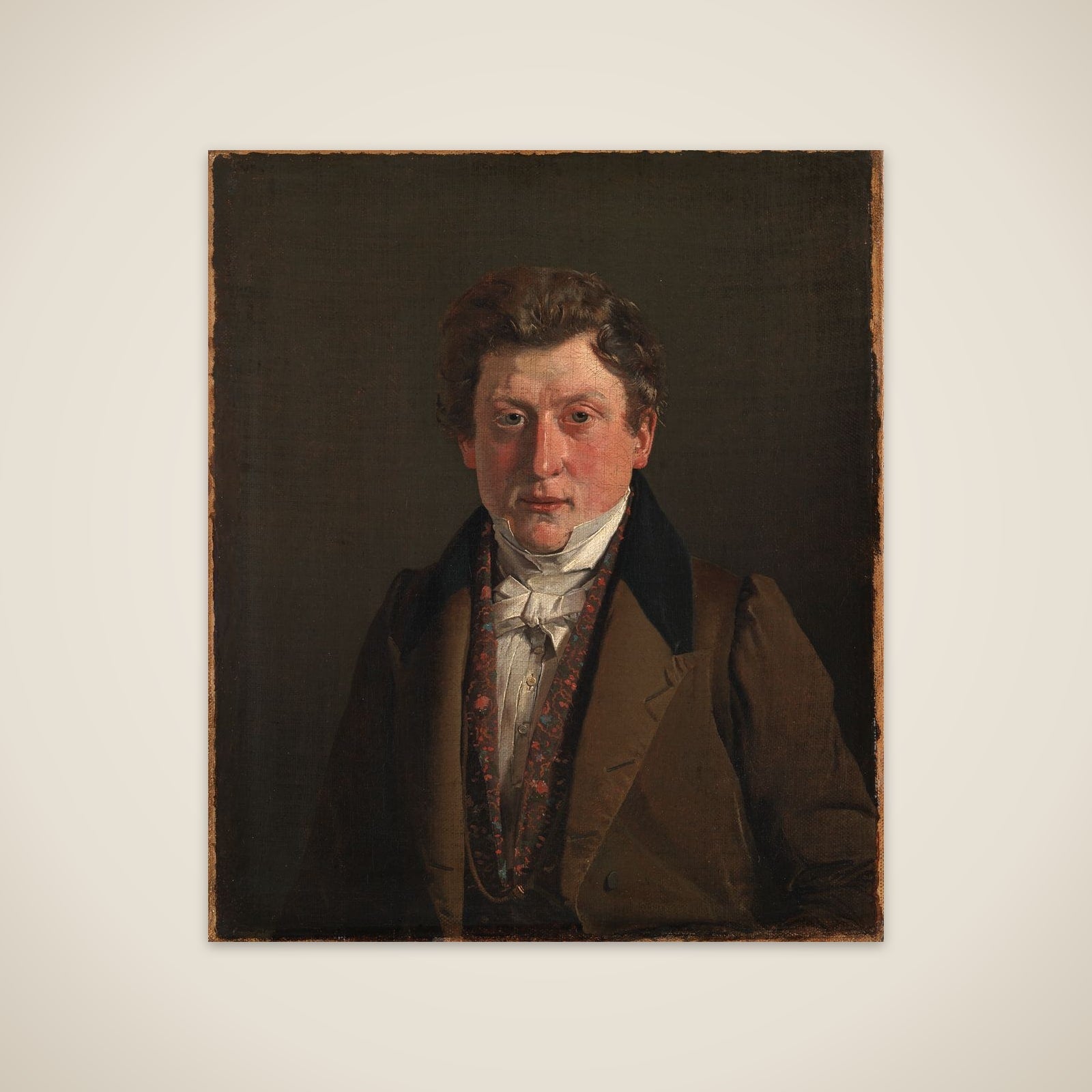 Urtekræmmer Christian F. Petersen, kunstnerens fætter og svoger unframed print