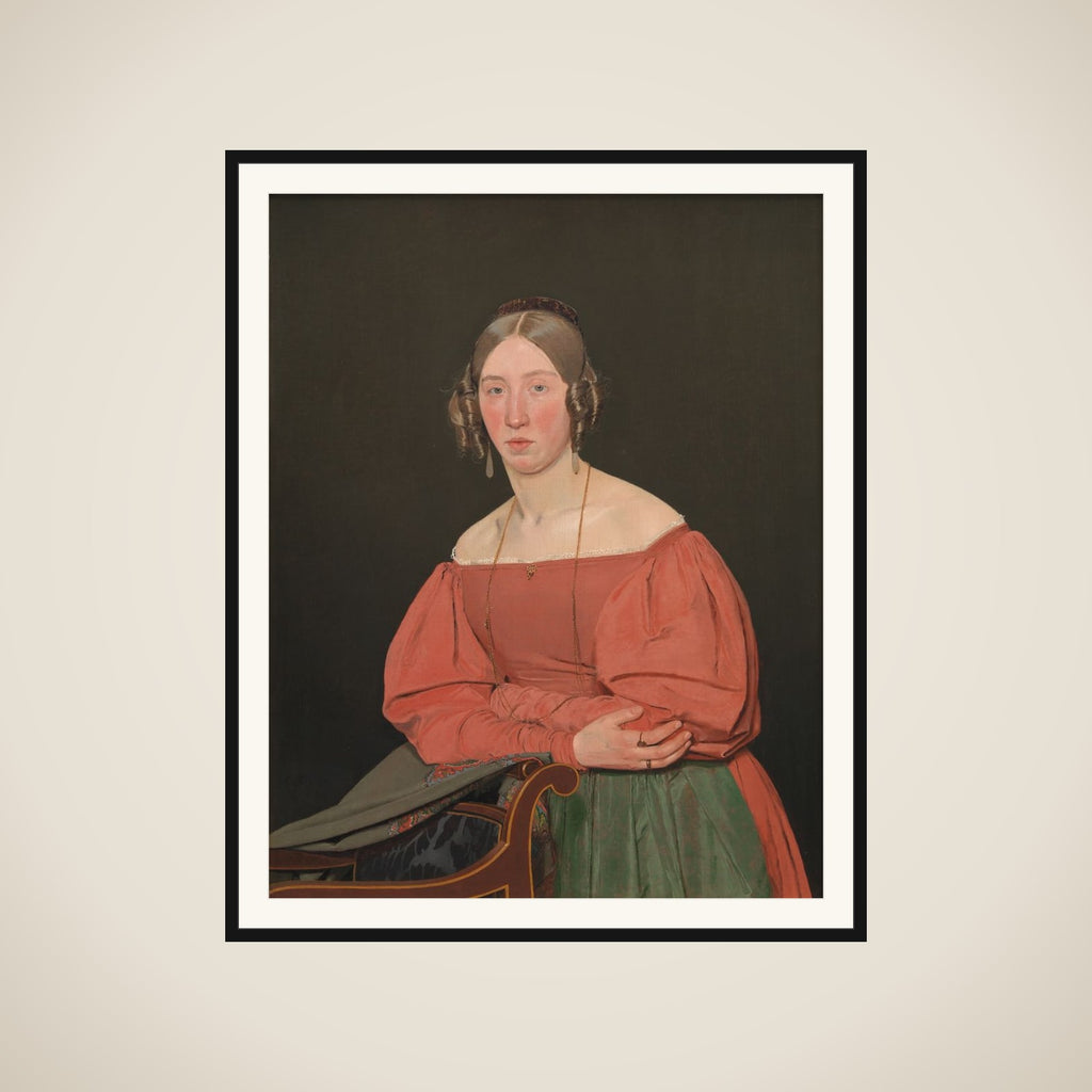 Cecilie Margrethe Petersen, født Købke, kunstnerens søster framed