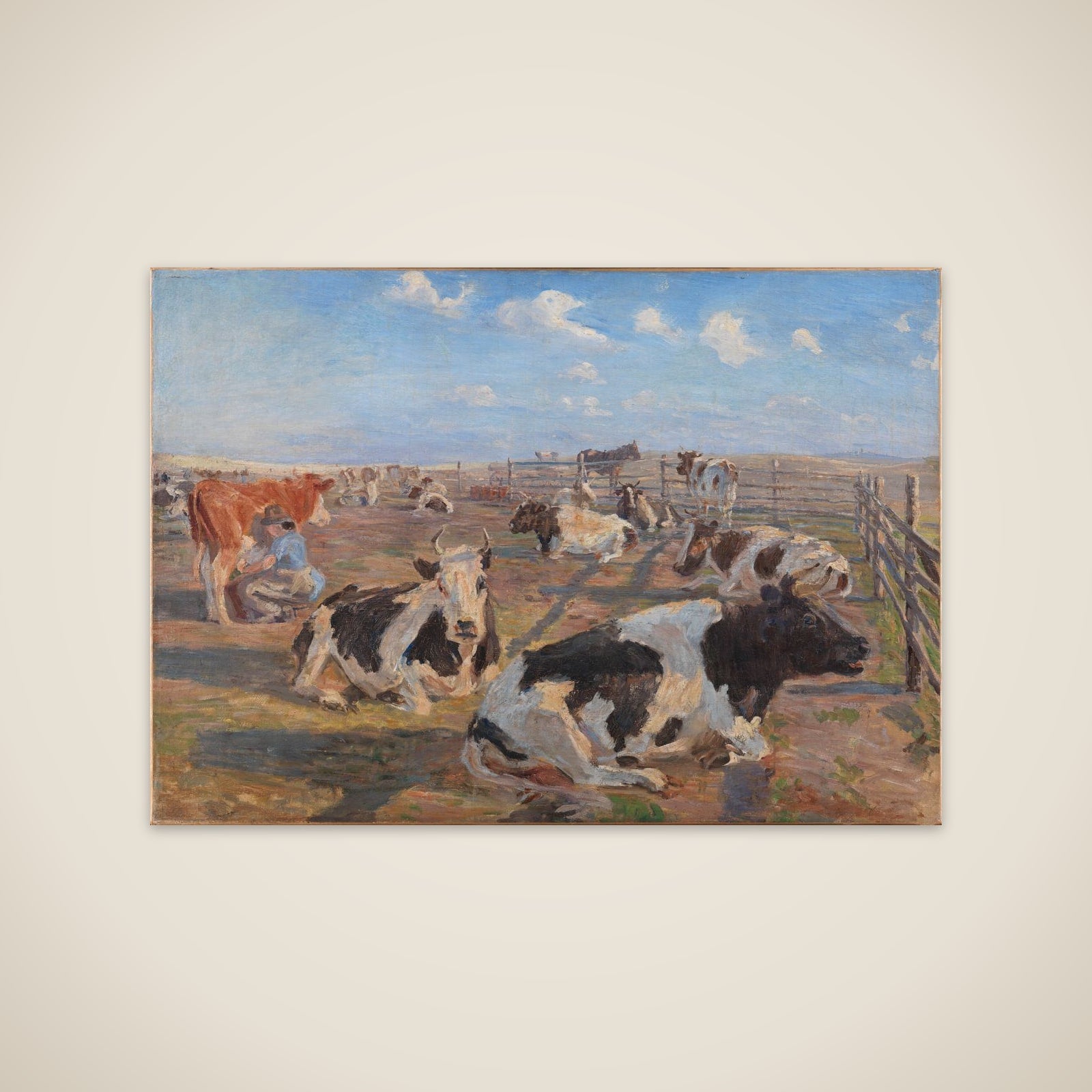 Malkepladsen ved Meilgård unframed print