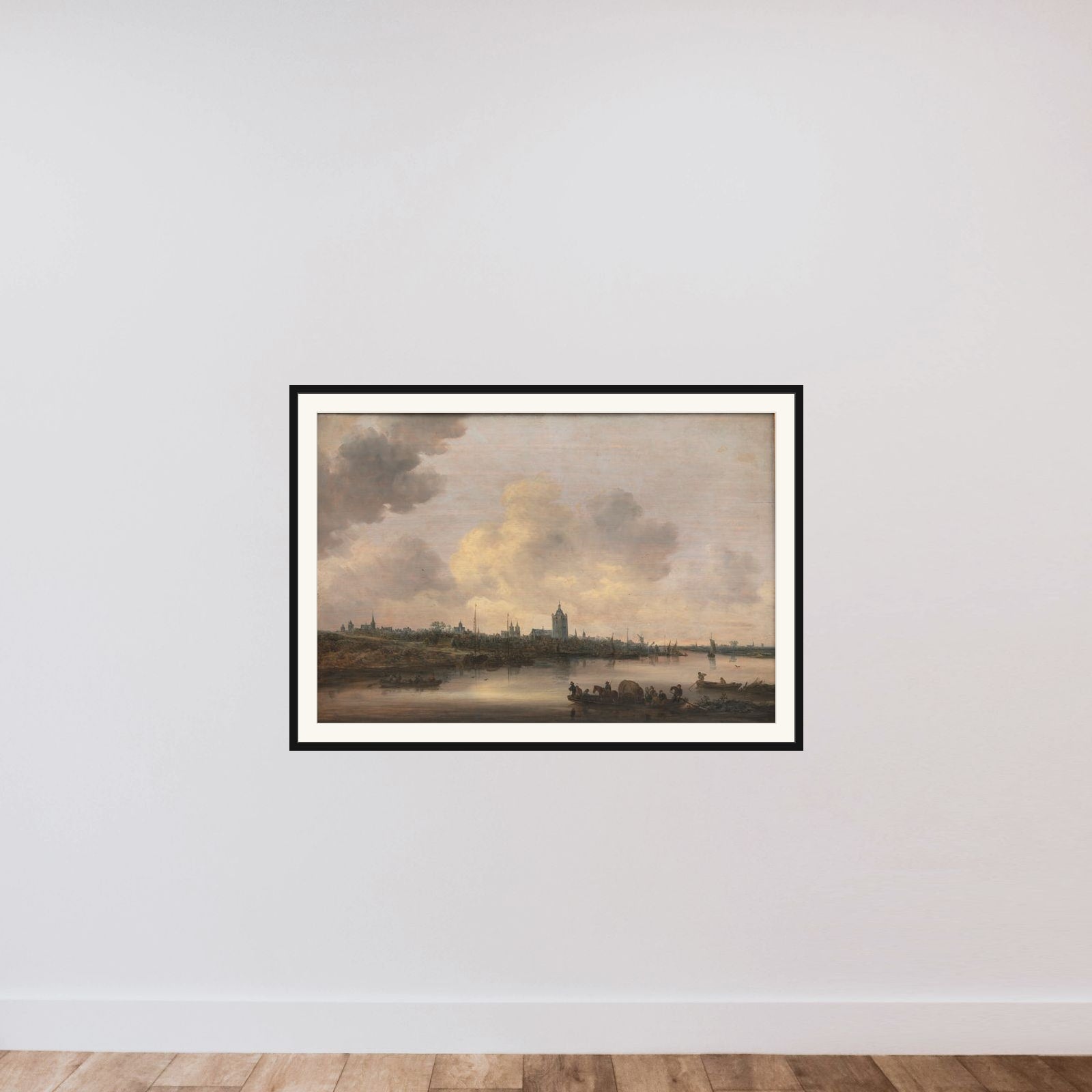 Prospekt af byen Arnhem framed — shown to scale