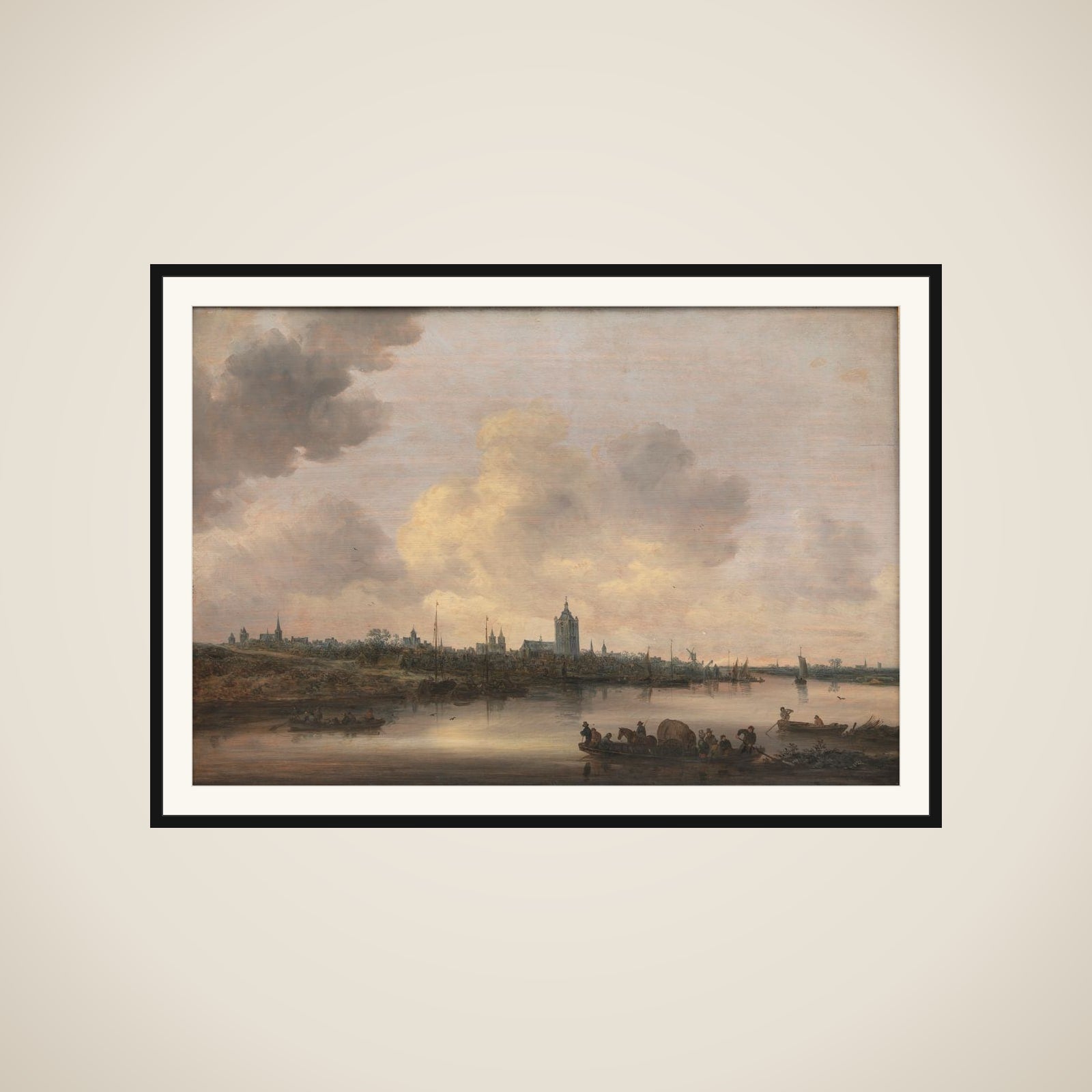 Prospekt af byen Arnhem framed