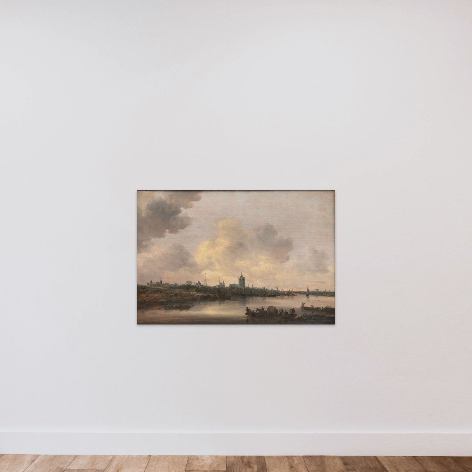 Prospekt af byen Arnhem unframed — shown to scale