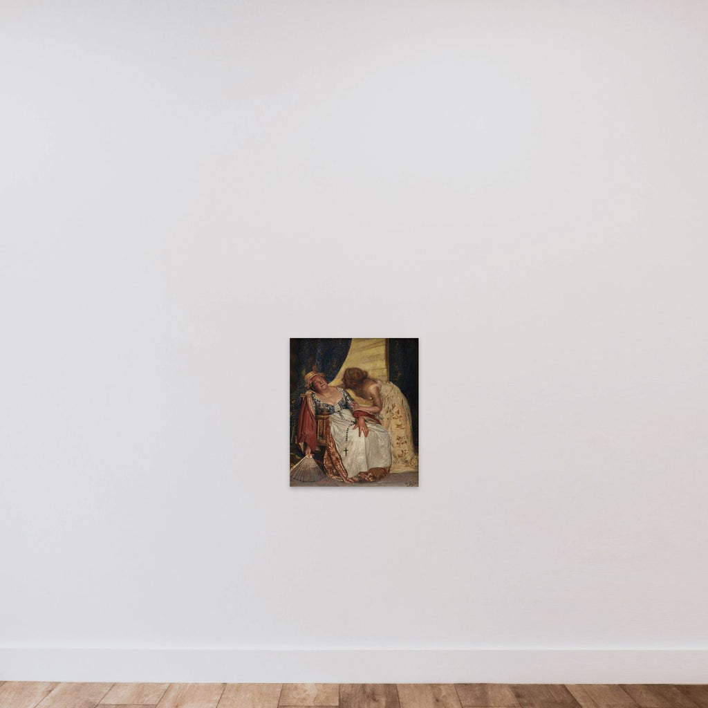 Julie og ammen unframed — shown to scale