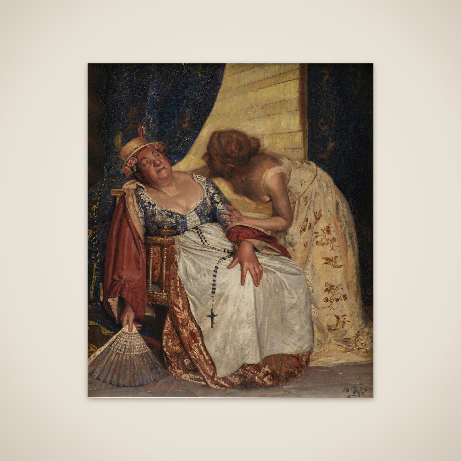 Julie og ammen unframed print