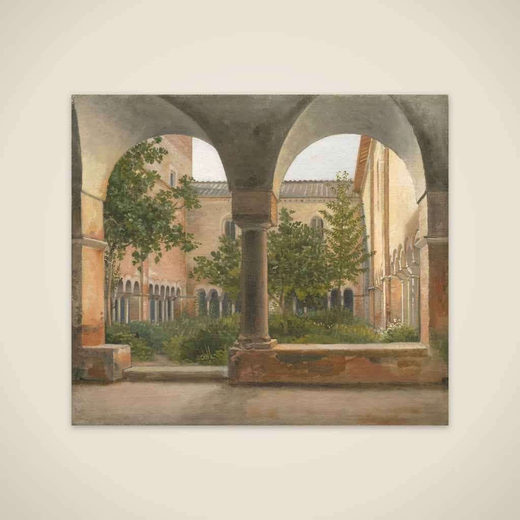 Klostergården i S. Lorenzo fuori le mura unframed print