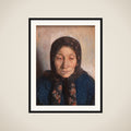Gammel fiskerkone framed