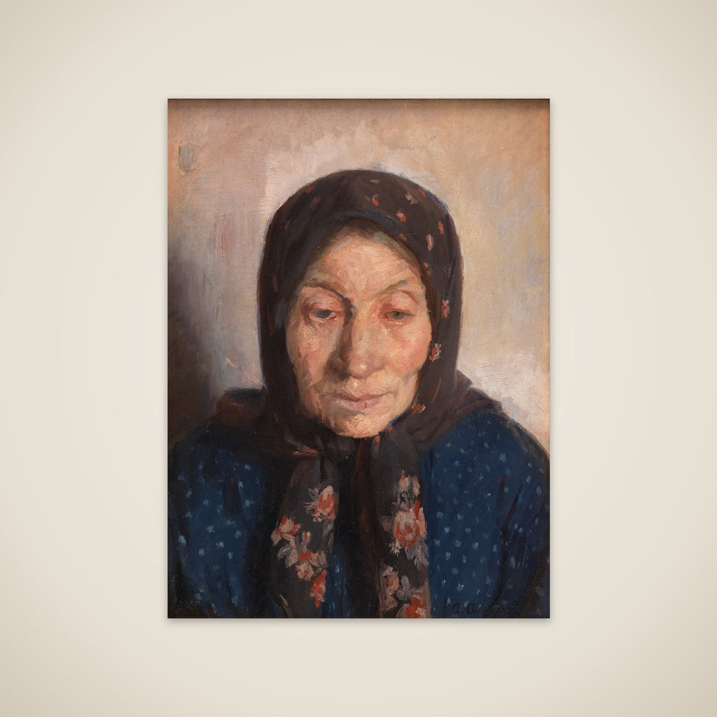 Gammel fiskerkone unframed print